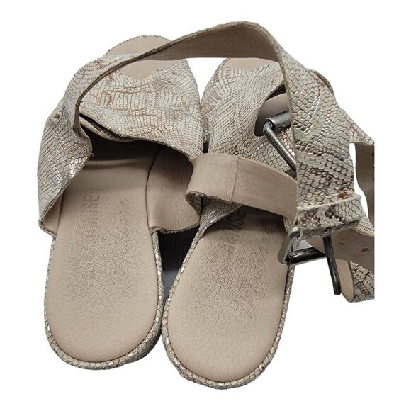 MATISSE X Society Amuse Runaway Snakeskin Print Sandals Size 8M - Picture 6 of 10